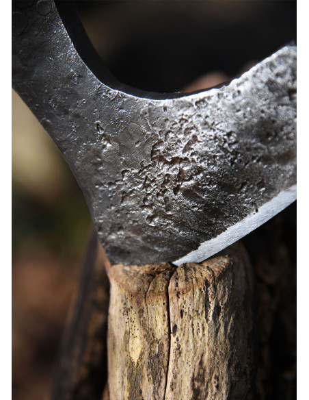 Ascia vichinga con acciaio forgiato a...