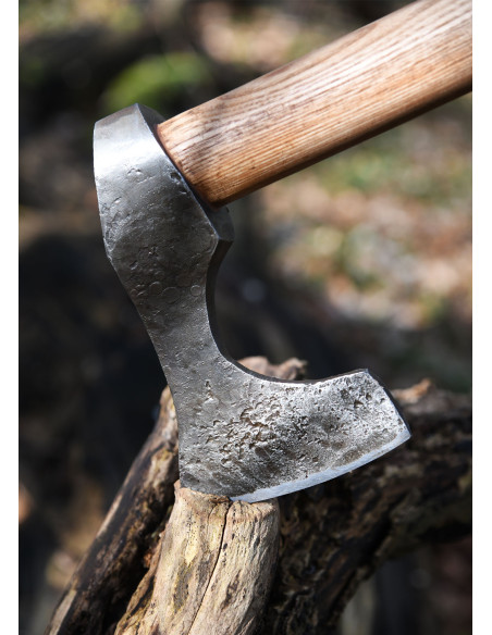 Ascia vichinga con acciaio forgiato a...