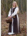 Vestito Medieval Marit con Cordone, marrone