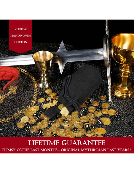 Sacco mendicante medievale nero con...