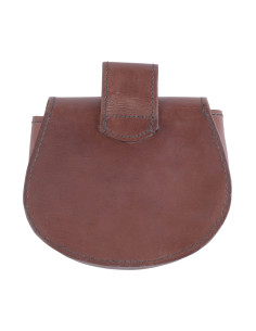 Borsa in pelle medievale celtica (15 x 15 cm.) 2