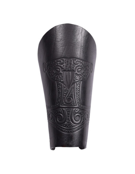 Bracciale vichingo in pelle con...