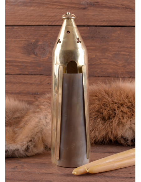 Lanterna-lanterna medievale in ottone...