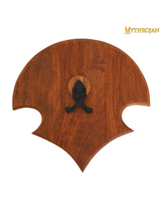 Supporto, legno e metallo, punte per appendere la spada...
