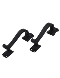 Set 2 maniglie per porte medievali in ferro battuto... 2