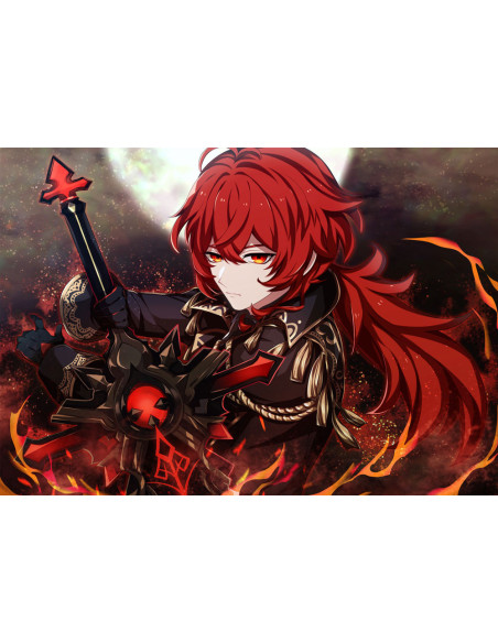 Banner-Bandiera di Diluc di Genshin...