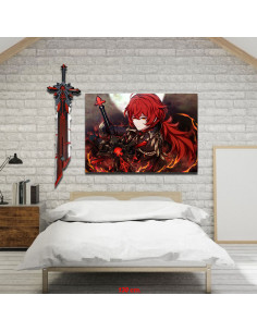 Diluc Genshin Impact Banner + pacchetto spada 2