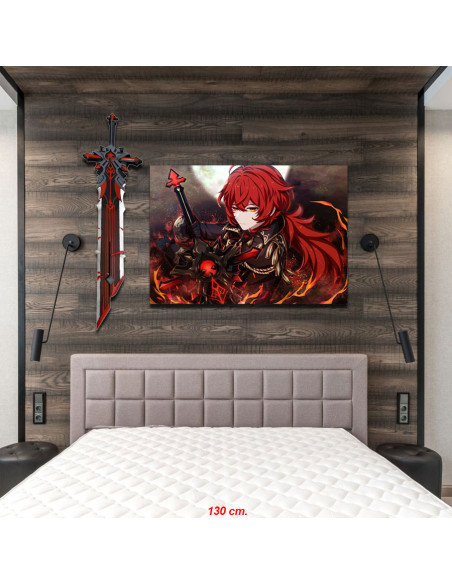 Diluc Genshin Impact Banner +...