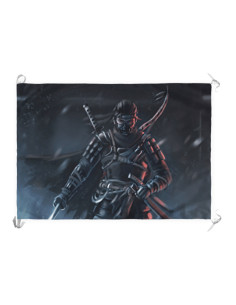 Banner-bandiera Jin Sakai di Ghost Of Tsushima