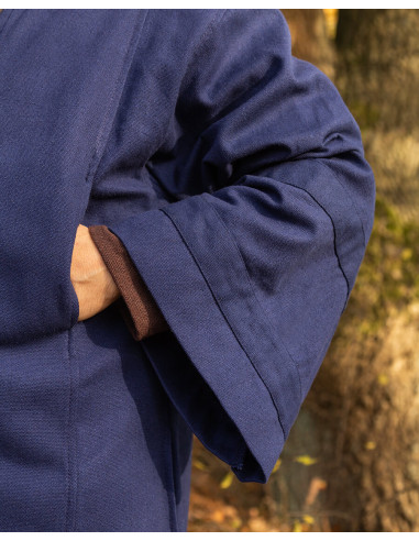 Tunica Oberon per maghi e chierici in cotone - blu