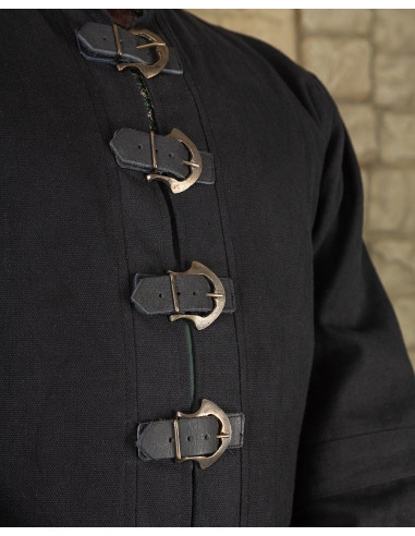 Veste Oberon per maghi e chierici in cotone - nero