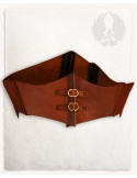 Corpetto medievale Talia in pelle - marrone