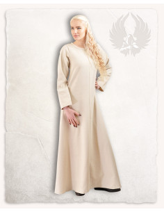 Tunica medievale crema modello Alina, in cotone 2
