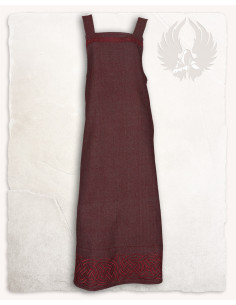 Grembiule vichingo modello Alva Fishbone, bordeaux