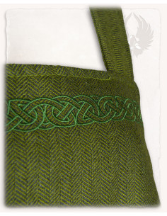 Abito grembiule vichingo modello Alva Fishbone, verde 2