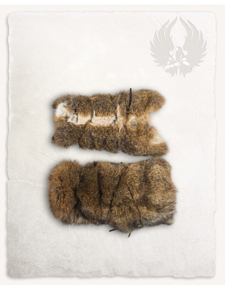 Bracciali vichinghi in pelliccia di...