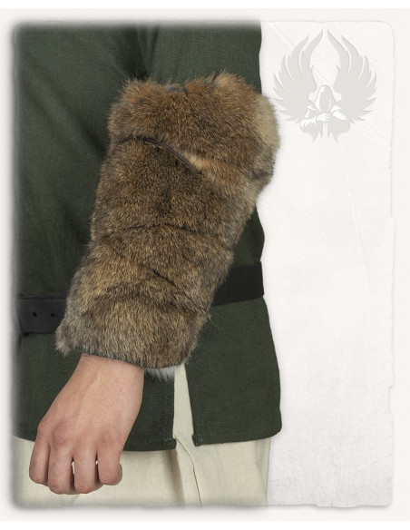 Bracciali vichinghi in pelliccia di...