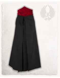 Sopragonna modello Brielle medievale - canvas nero/bordeaux 2