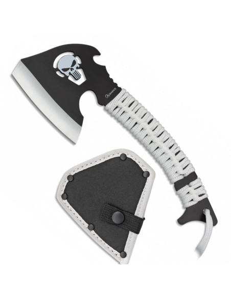 Ascia Tomahawk Teschio Bianco