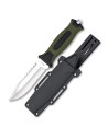 Coltello militare manico in ABS-Gomma con fodero rigido