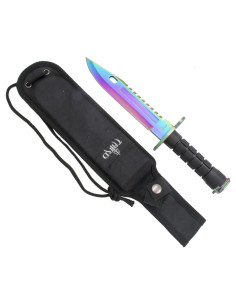 Terzo coltello tattico Mercenary Rainbow