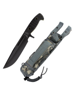 Coltello tattico Terza lama nera, (35 cm.)
