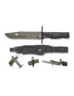 Coltello tattico a baionetta nero