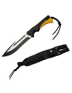 Terzo coltello tattico manico giallo-nero