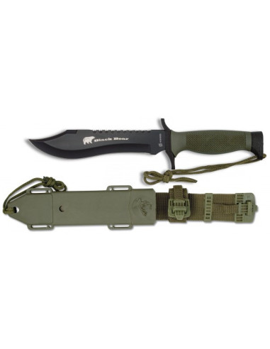 Coltello Black Bear con fodero in nylon-pvc (30,5 cm.)