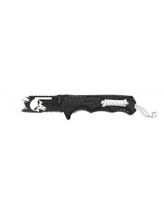 Coltello Skull Punisher, manico in alluminio