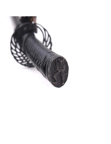 Katana ornamentale tsuba ad ala con...