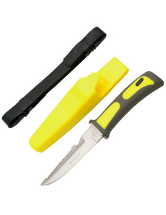Coltello da sub Neptune, giallo-nero