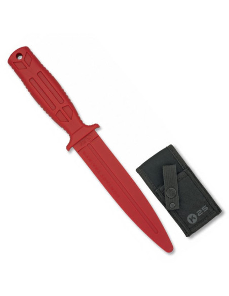 Coltello in gomma per allenamento, rosso