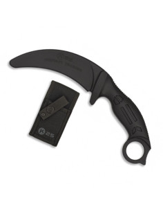 Coltello da allenamento lama curva K25 nero