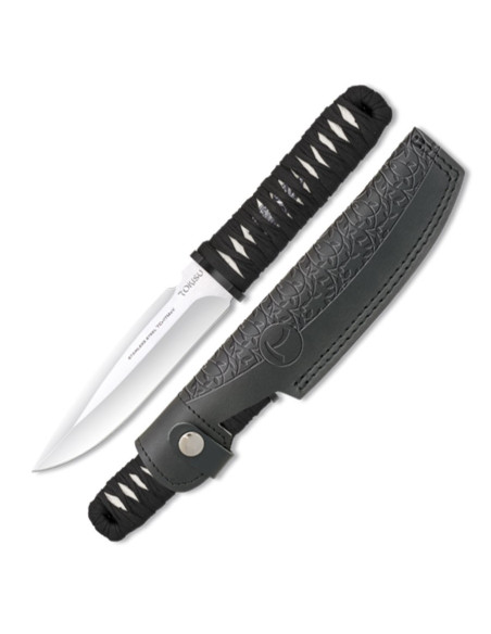 Coltello TOKISU con fodero in cuoio... Coltello TOKISU con fodero in cuoio...