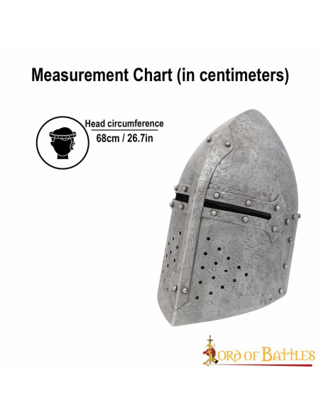 Elmo medievale Pan di Zucchero...