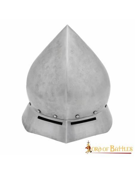 Elmo medievale, tipo teiera, finitura...