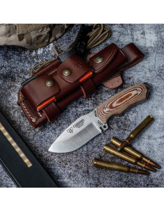Mini coltello sopravvivenza berretto verde (115-XC)