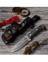 Coltello Bushcrafter manico micarta di Cudeman, COMPLETO