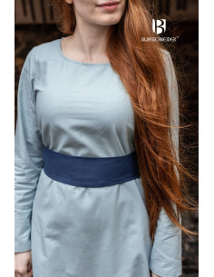Cintura medievale regolabile Sieglinde, blu pastello