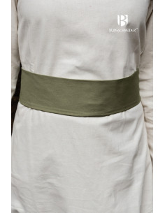 Cintura medievale regolabile Sieglinde, verde alga