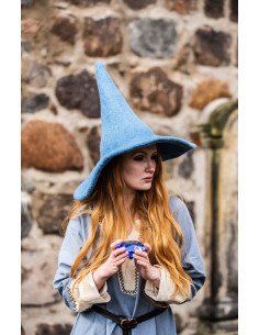 Cappello da strega modello Agata, colore azzurro 2