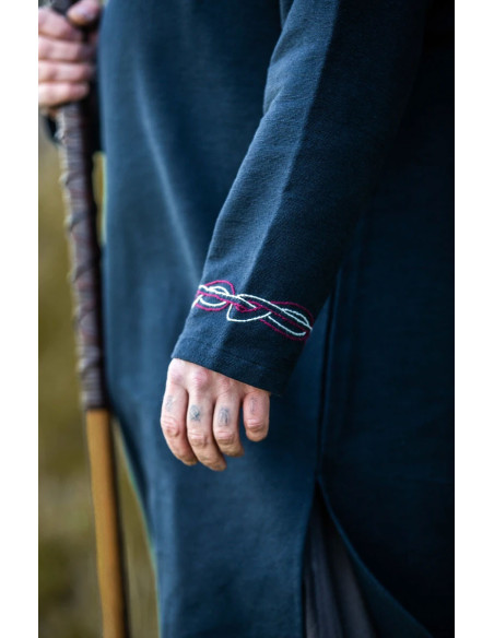 Tunica vichinga Snorri con ricamo a...