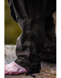 Pantaloni normanni in cotone vichingo, marroni 2