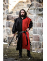 Tunica medievale bipartita Frojoerick, nero-rosso
