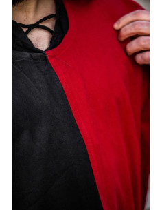 Scacchiera Tunica Medievale, colore nero-rosso 2