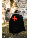 Mantello dei Cavalieri Templari modello Arnulf, nero-rosso