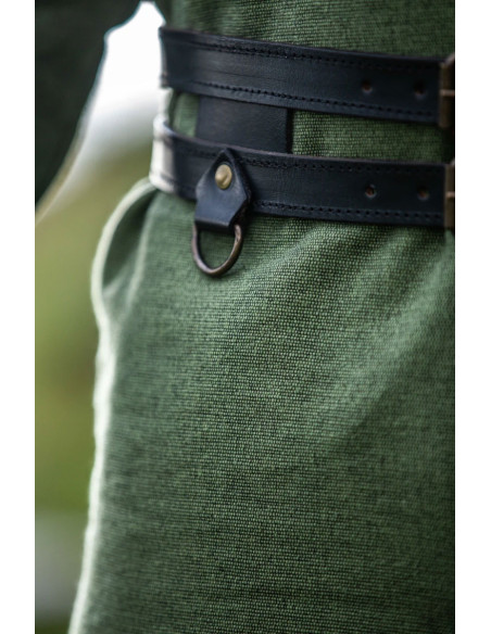 Cintura vichinga doppia in pelle...