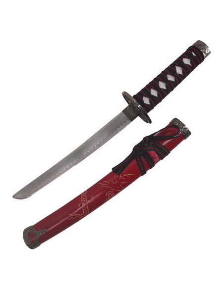 Tanto decorativo Drago saya rosso (54...