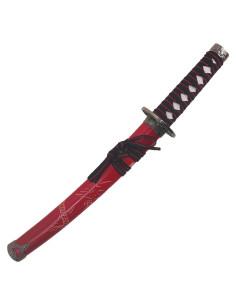 Tanto decorativo Drago saya rosso (54 cm.) 2